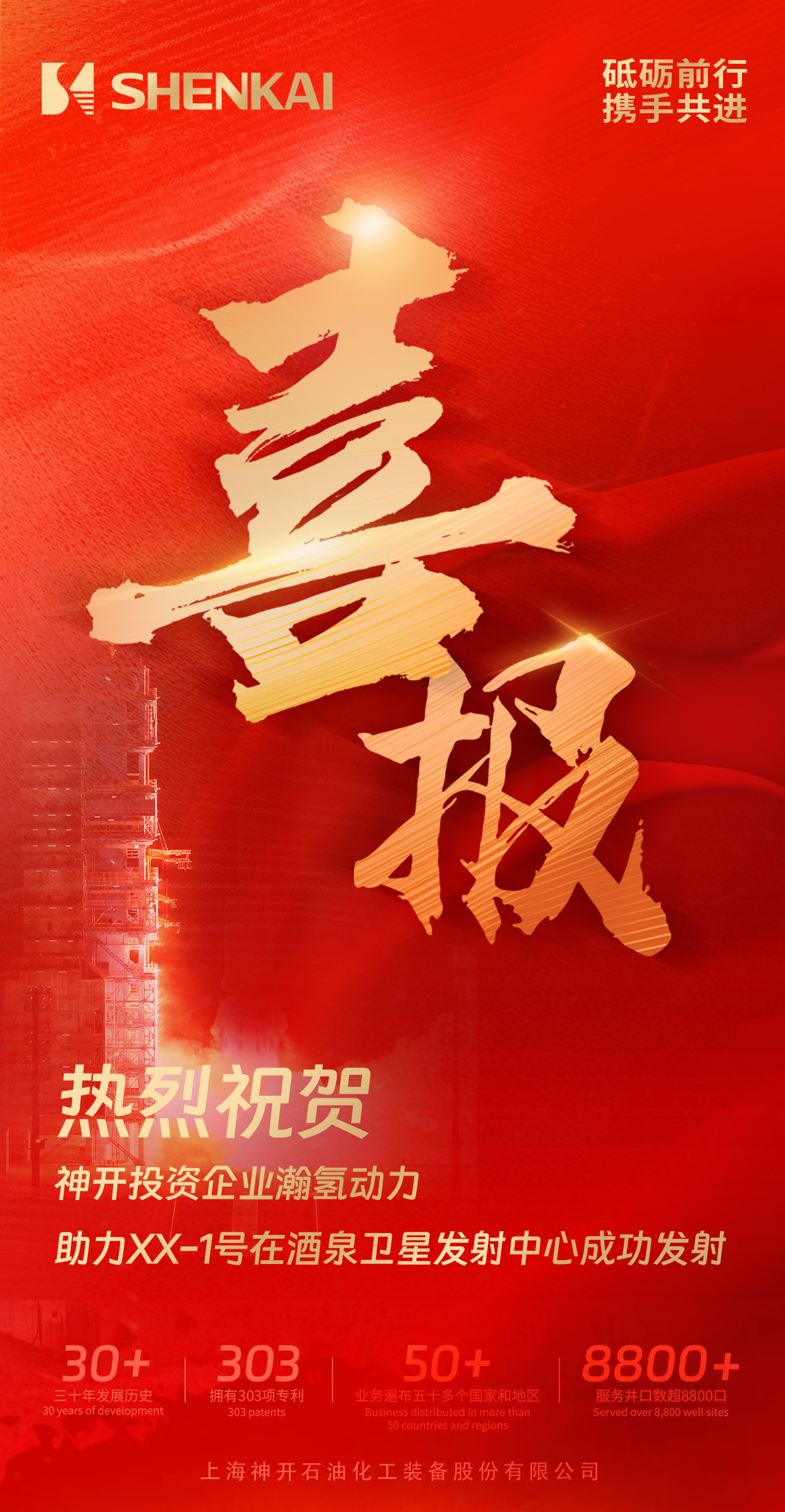 喜報(bào)！神開投資企業(yè)瀚氫動(dòng)力助力XX-1號(hào)在酒泉衛(wèi)星發(fā)射中心成功發(fā)射(圖1)
